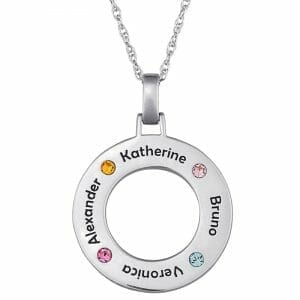 Pendant with children's names