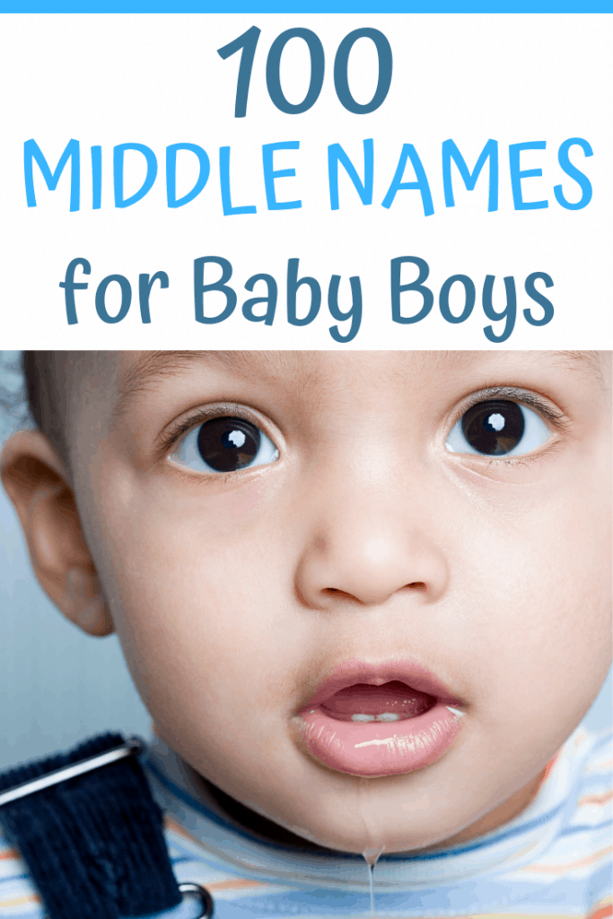Need some middle name ideas for your baby boy? Here are 100 middle names for you to choose from...#babynames #babynameideas #middlenames #middlenameideas #boynameideas 